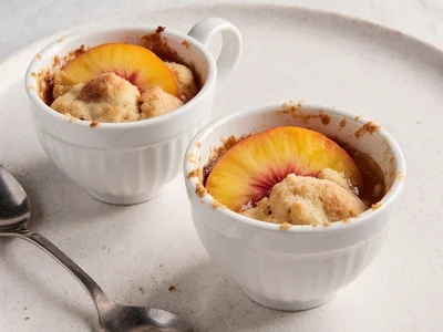 Peach Crumble Muffins